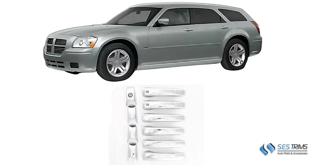 Patented Snap-On Chrome Door Handle Cover for 05-08 Dodge Magnum W&W/O Smart Key