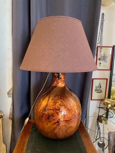 Lampada Da Soggiorno Dame Jeanne In Vetro Verniciato A Forma Di Sfera...