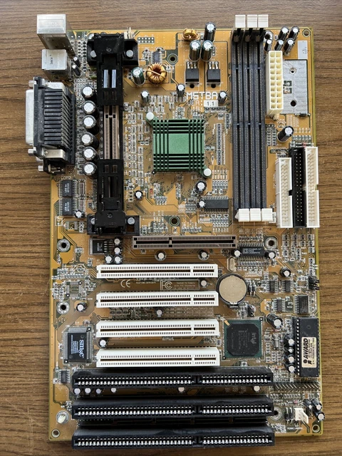 Retro Computer Clicker BIOSTAR M6TBA INTEL i440BX Slot 1 Retro Computer Motherboard ISA AGP ...