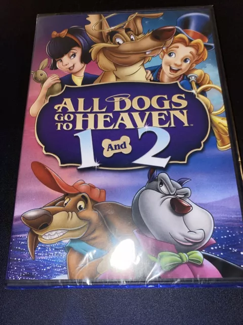 ALL DOGS GO TO HEAVEN 1 + 2 (New/Sealed DVD) Ships FREE!!!!