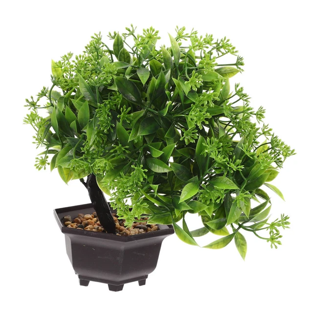 4 Piante Artificiali In Vaso - Alte 18cm, Per Casa, Ufficio, Bagno, Decorazione Verde Realistica - Foto 2