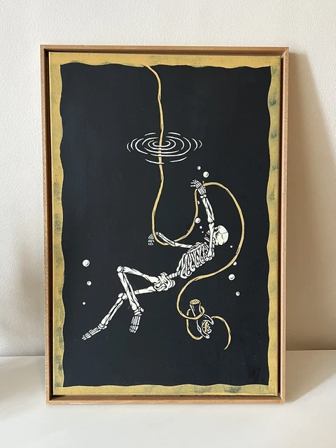 Kentaro Yoshida. Original Fine Art Painting. From His 2nd "Solo" Art Exhibition.