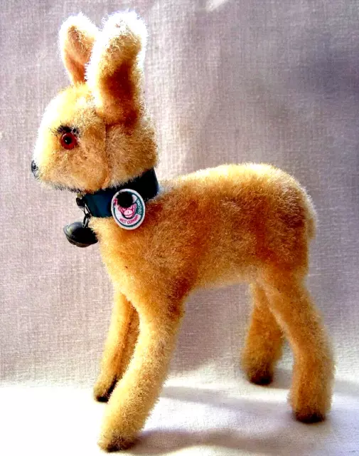 Max Carl - Très Rare Biche Peluche A Grelot Des Annees 50 - Made In West Germany