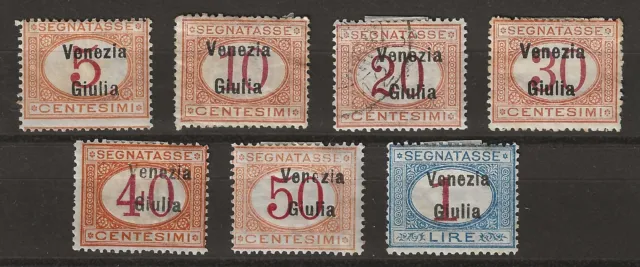 1918 Venezia Giulia - Segnatasse d'Italia soprastampati "Venezia Giulia" MH*