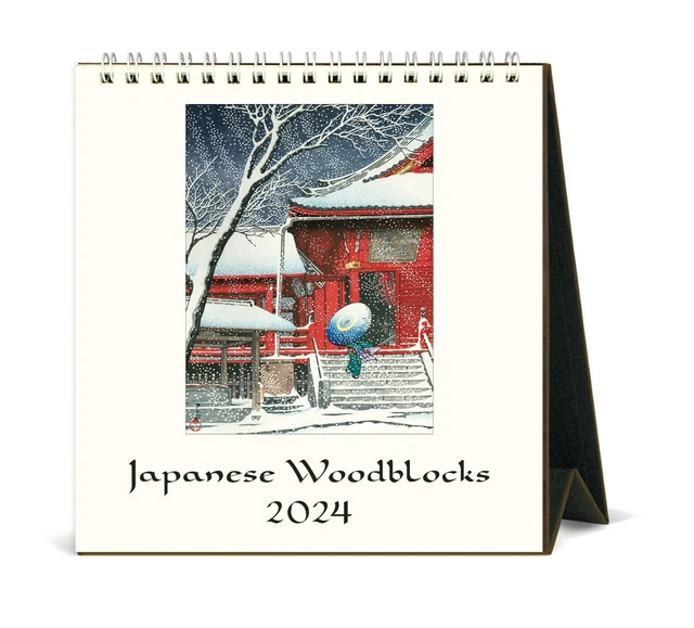 pre-order-cavallini-co-2024-easel-desk-calendar-japanese-woodblocks-19-95-picclick