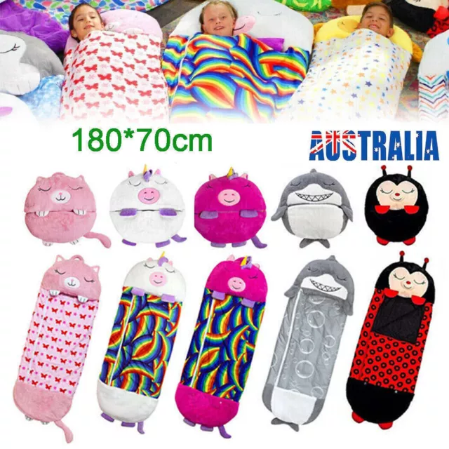 180x70cm Sleeping Bag Kids Children Blanket Winter fluffy warm Nappers Gift