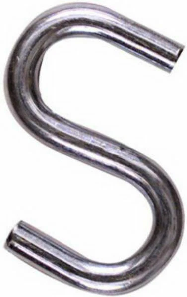 National Hardware N121-616 Heavy Open S Hook, 1-1/2", Zinc Plated, 4-Pack