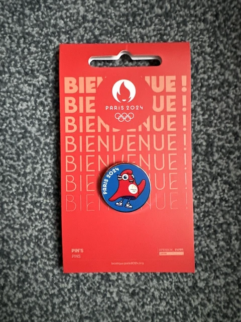 Pin’s JO Paris 2024 – Pictogramme Football – Boîte D’origine – Collector