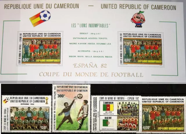 CAMEROUN KAMERUN 1982 979-82 Block 20 Fußball WM Soccer World Cup Spain Football