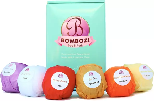 Bath Bombs Gift Set -  |Luxury Assorted Essential Oils Bath Bomb Kit with Shea B