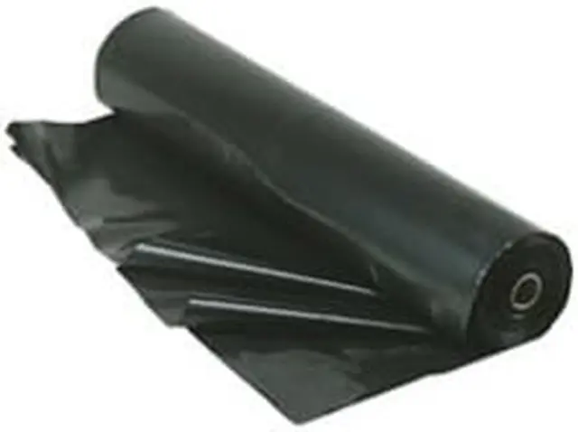 Berry Plastics Film-Gard Plastic Polyethylene Sheeting 4 Mil, Black, 3' X 50'