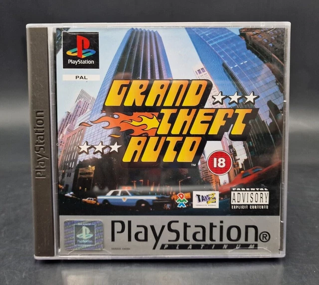 GRAND THEFT AUTO GTA Platinum Sony Playstation 1 PS1 - Complet - PAL ...