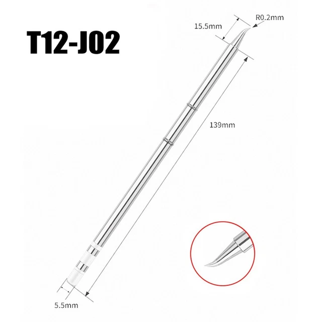 Punta de soldador de alta calidad serie T12 K J rendimiento duradero