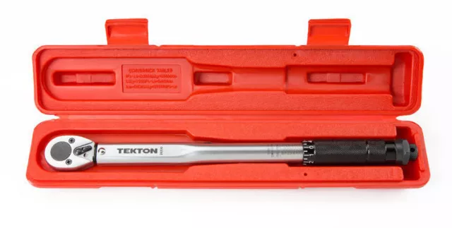TEKTON 24330 3/8-Inch Drive Click Torque Wrench, 10-80 Feet Pound