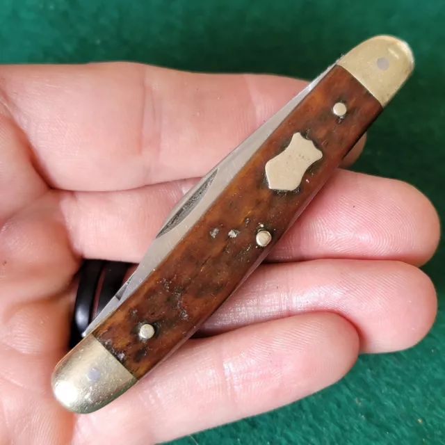 Old Vintage Carl Schlieper German Eye Brand Stockman Folding Pocket Knife