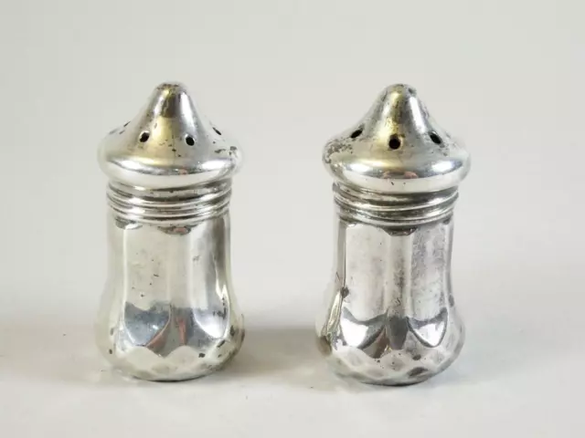Pair: Sterling Silver Salt & Pepper Shakers