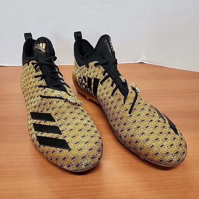 ADIDAS ADIZERO X Snoop Dogg Football Cleats 10.5 Gold Three  display picture 1