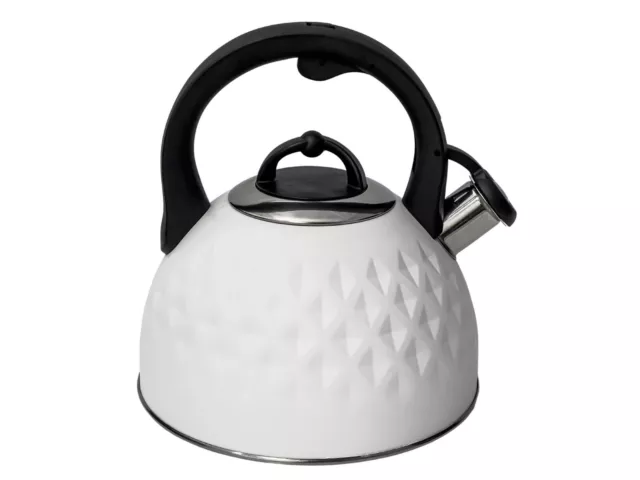 Stainless Steel Whistling Kettle 2.5L Stove Top Camping Travel Kettles Teapot 3D