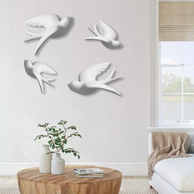 Moderner niedlicher 3D Keramik Vogel, Wandbehang, Dekoration, Büro, Garten,