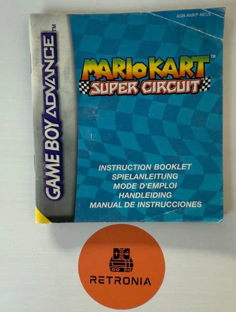 Mario Kart Super Circuit Sur Game Boy Advance - PAL, Complet, Très Bon état