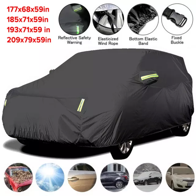 Universal Heavy Duty Waterproof Car Protective Cover Full Coverage UV Dust Size