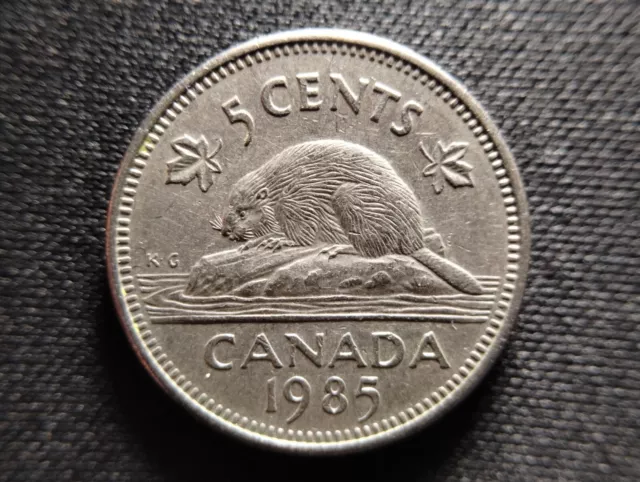 1985 Canada 5 Cents Elizabeth II Combined Shipping