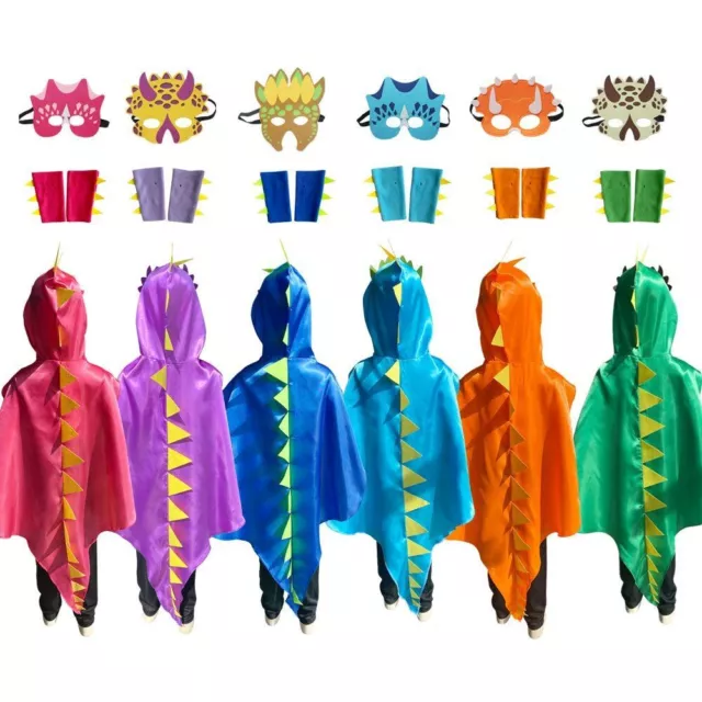 Dinosaurio Capa Disfraz Infantil para Niñas/Niños - Halloween Fiesta Ropa Nuevo