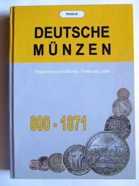 Numismatic Catalog Coins of Germany 800-1871 Book k1