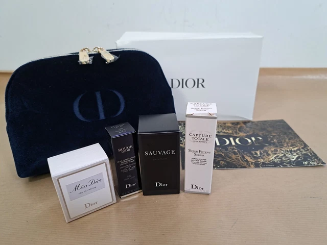 dior luxury pouch with miniatures collection gift