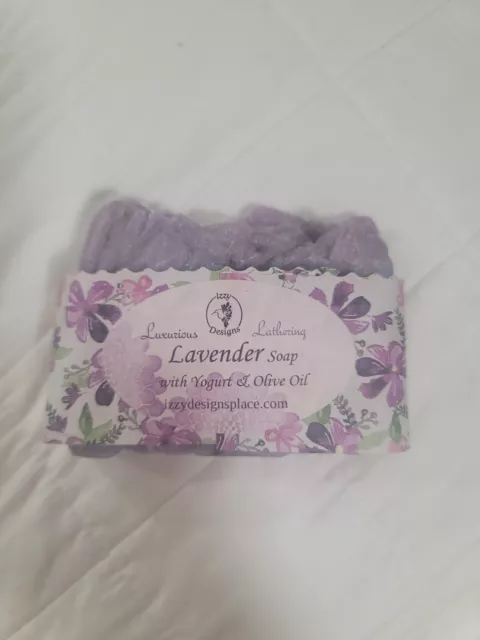 Luxurious Lavander Soap With Yogurt & Olive Oil By Izzydesignsplace