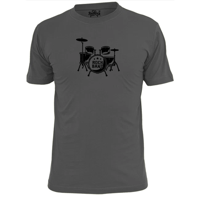 T-shirt batteria rock band uomo luna Bonham Grohl Baker Buddy Rich Starr Watt
