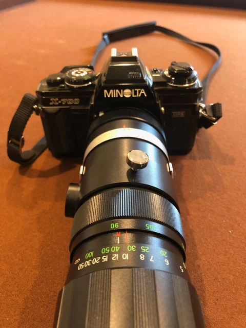Minolta X-700 35mm Film Camera with Soligor Auto-Zoom 90MM-230MM