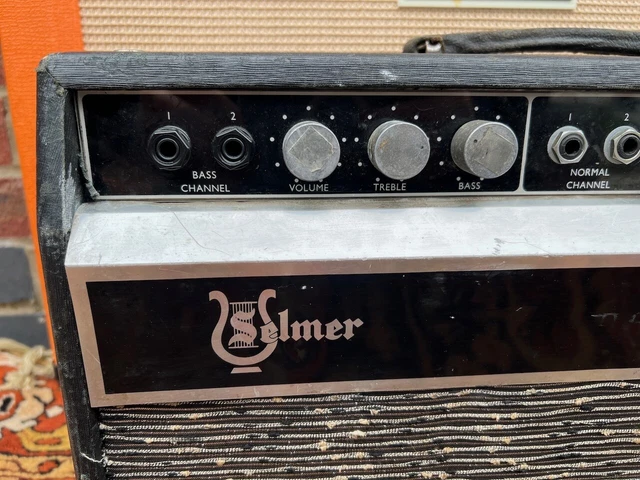 Vintage 1969 Selmer Treble N Bass 50 Hall Ventil Gitarrenverstärkerkopf *1960er Jahre* 2