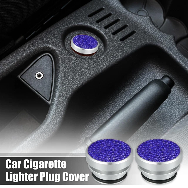 2 Pcs Cigarette Lighter Cover Cap 12 Volt Universal for Car Boat RV Dark Blue