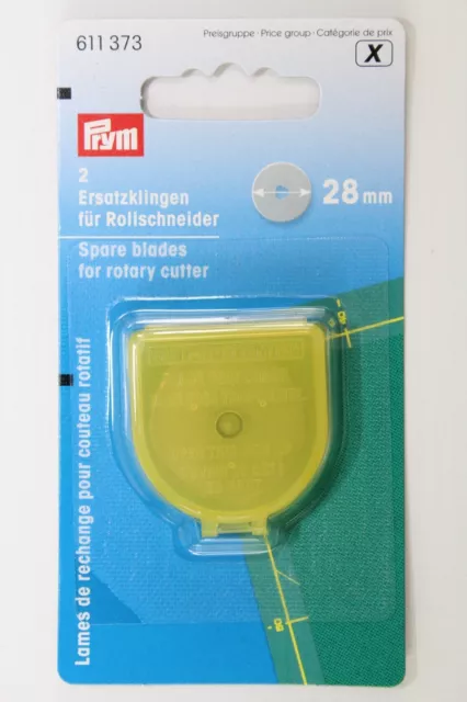 2 Ersatzklingen für Rollschneider ø 28mm von Prym Art.-Nr. 611373