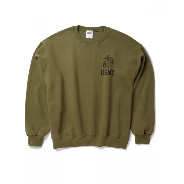 Soffe Authentic USMC Fleece Sweatshirt with EGA USA Made All Sizes New