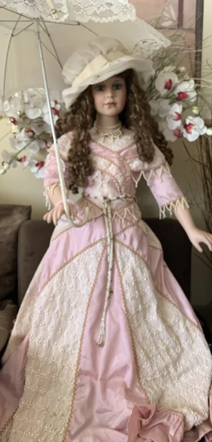 Very Large 42” Rare Connoisseur Tuss Collection Porcelain doll By W.Tung, 2003