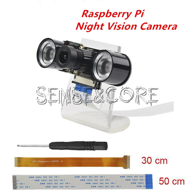 Kuman SC15 Fotocamera Per Raspberry Pi 5MP OV5647 Con IR E LED Notturni, 1080p Per Pi 3/2/B+