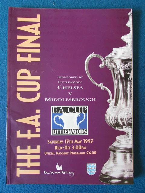 Programme Officiel Chelsea Vs Middlesbrough Saison 1996/97 - Édition Collector Avec Franck Leboeuf