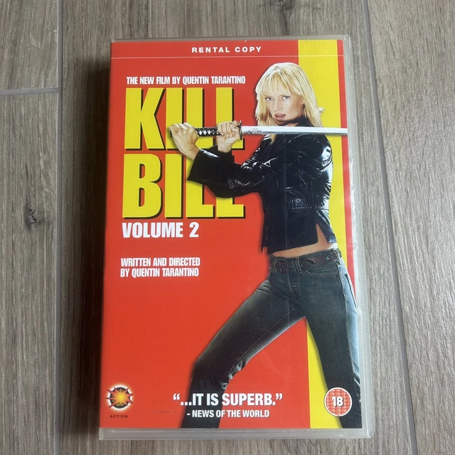 KILL BILL VOLUME 2 VHS Big Box ExRental Video PAL Tape Quentin
