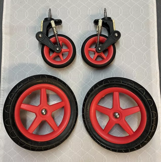 BUGABOO CAMELEON 3 Full Set Of Wheels Front Rear Neon Pop Red Free UK P P 59.95 PicClick UK