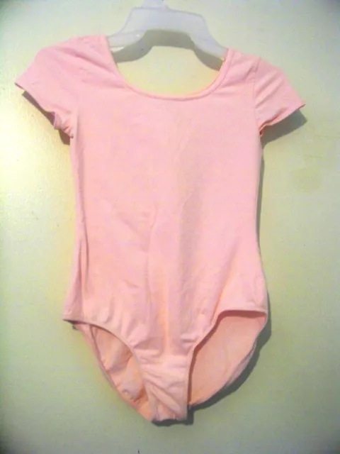 Girls Danskin Pink Short Sleeve Leotard Size Large 10-12 EUC!!!