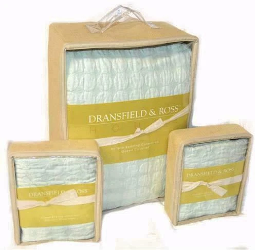 DRANSFIELD & ROSS Eclipse Frost 3PC FULL/ QUEEN COVERLET SET Neiman Marcus DRANSFIELD & ROSS Eclipse Frost 3PC FULL/ QUEEN COVERLET SET Neiman Marcus