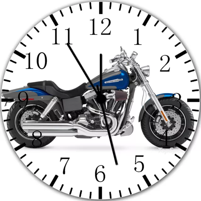 Americano Moto Frameless Bordes Wall Clock Bonito Para Regalos O Decoración W389
