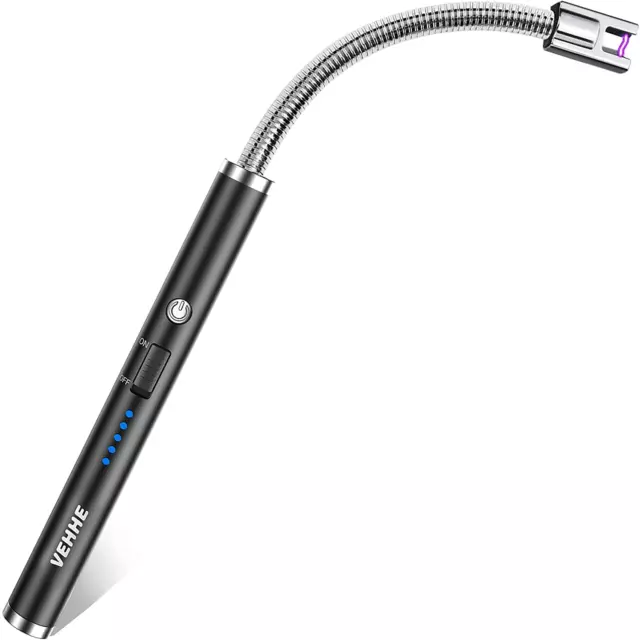 Accendino Elettrico,Accendigas USB Ricaricabile Elettrico Cucina Accendino Lungo