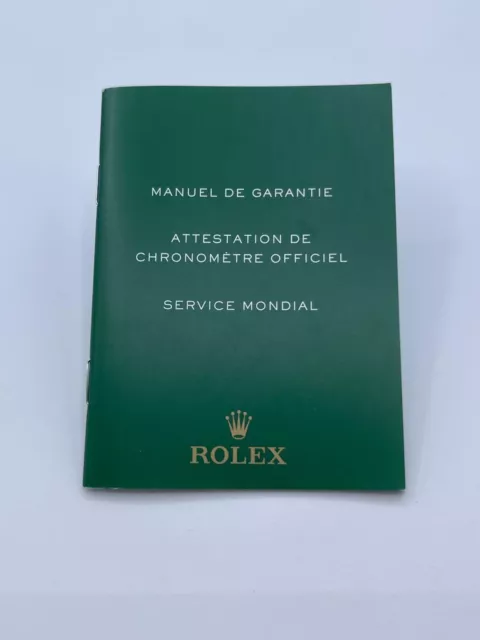 Rolex libretto garanzia warranty booklet service 563.81