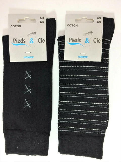 Lot de 2 paires de chaussettes Homme - taille 43/46             (57-5)