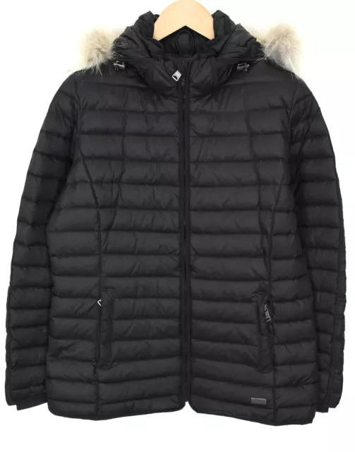 NAPAPIJRI VESTE FEMMES XL Bas Matelasse Rembourre Amovible Coyote Bord Fourrure EUR 80 67 PicClick FR