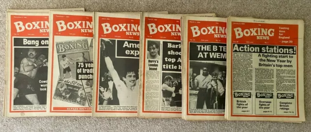 Boxing News Magazines 1984 Full Year Set 52 Weekly Magazines Vol.40 Memorabilia