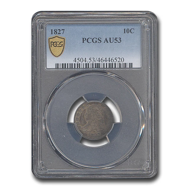 1827 Capped Bust Dime AU-53 PCGS - SKU#273759